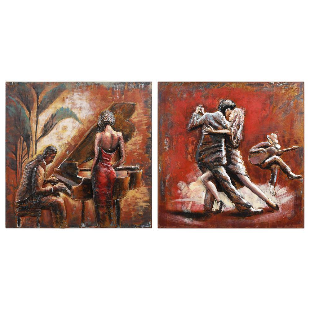 Empire Art Direct "Romance and Dance" Mixed Media Iron Hand Painted