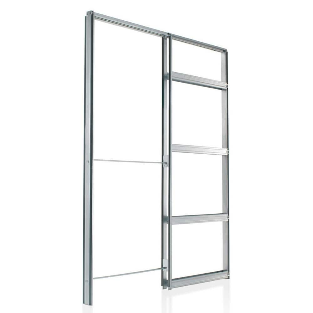 Eclisse 36 in. x 84 in. Galvanized Steel Pocket Door Frame Kit (2 in. x 4  in. Wall) EKC3684 - The Home Depot