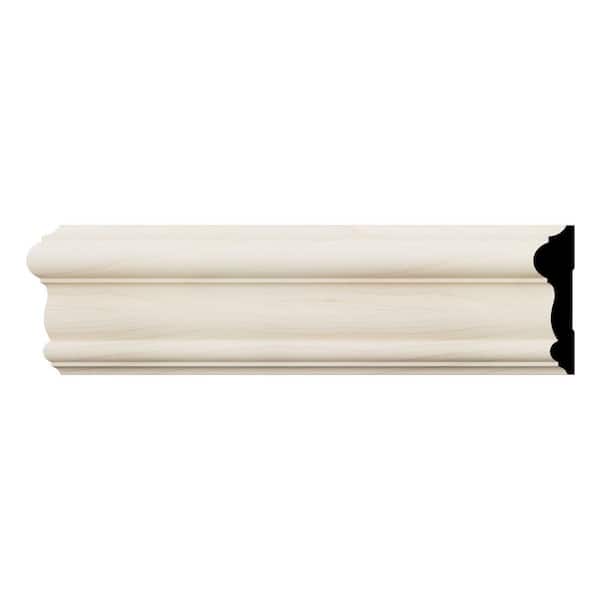 Ekena Millwork WM297 0.69 in. D x 3 in. W x 96 in. L Wood Maple Chair Rail Moulding