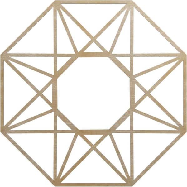 0.375 in. x 40 in. x 40 in. Wood Medallion Moulding
