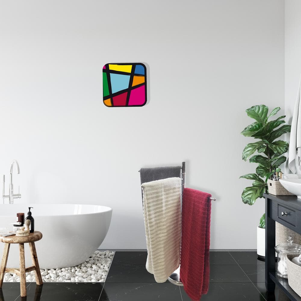 Stainless Steel Freestanding Towel Rack with 3 Swivel Arms