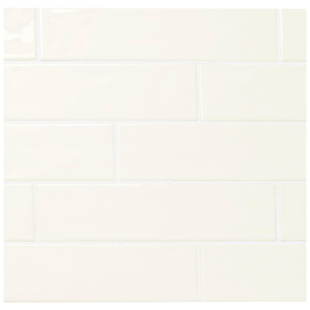 Marazzi Luxecraft White 3 In X 12 In Glazed Ceramic Subway Wall Tile 025 Sq Fteach 1798