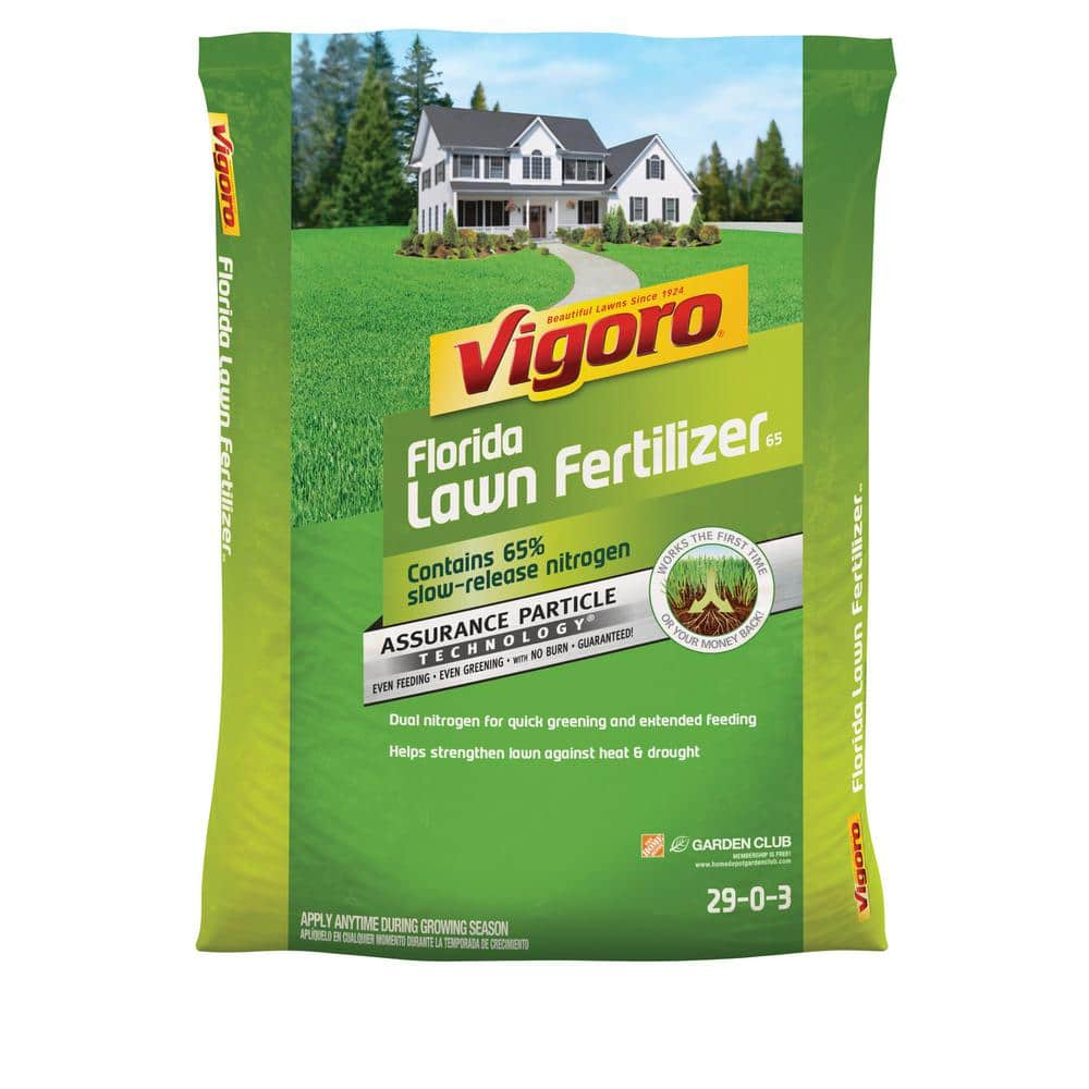 Vigoro 42 lbs. 15,000 sq. ft. Lawn Fertilizer for Florida Grass Types ...