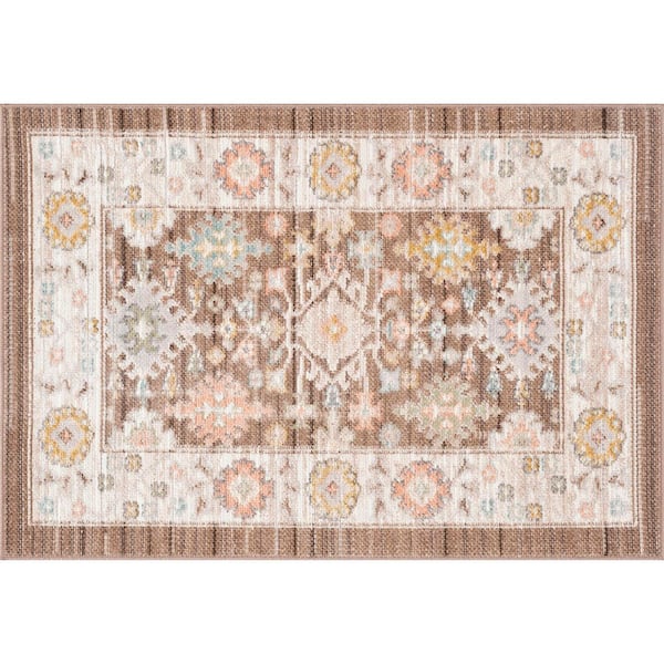 Crestwood Brown 2 ft. x 3 ft. Oriental Indoor Area Rug