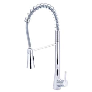 i2 Single-Handle Pull-Down Sprayer Kitchen Faucet with Pre-Rinse Spray in Polished Chrome