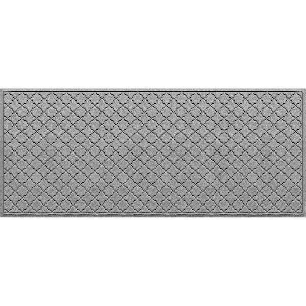 WaterHog Cordova Medium Gray 35 in. x 85 in. PET Polyester Door Mat