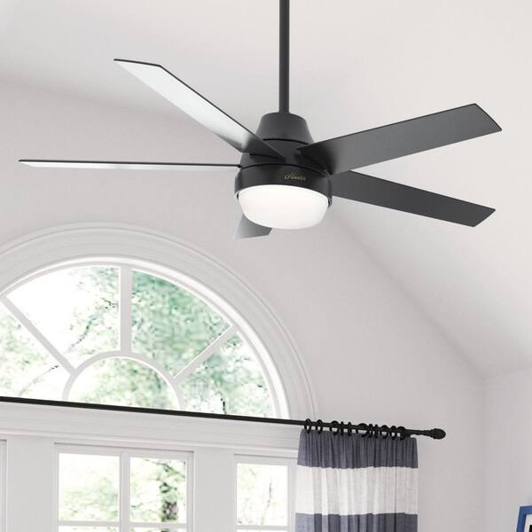 Buy Aerodyne 52 in. Indoor Matte Black Smart Ceiling Fan with Light Kit