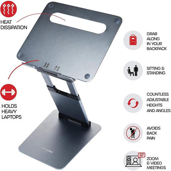 Universal Desk Stand Holder For Monitor Cell Phone Notebook Laptops Foldable 