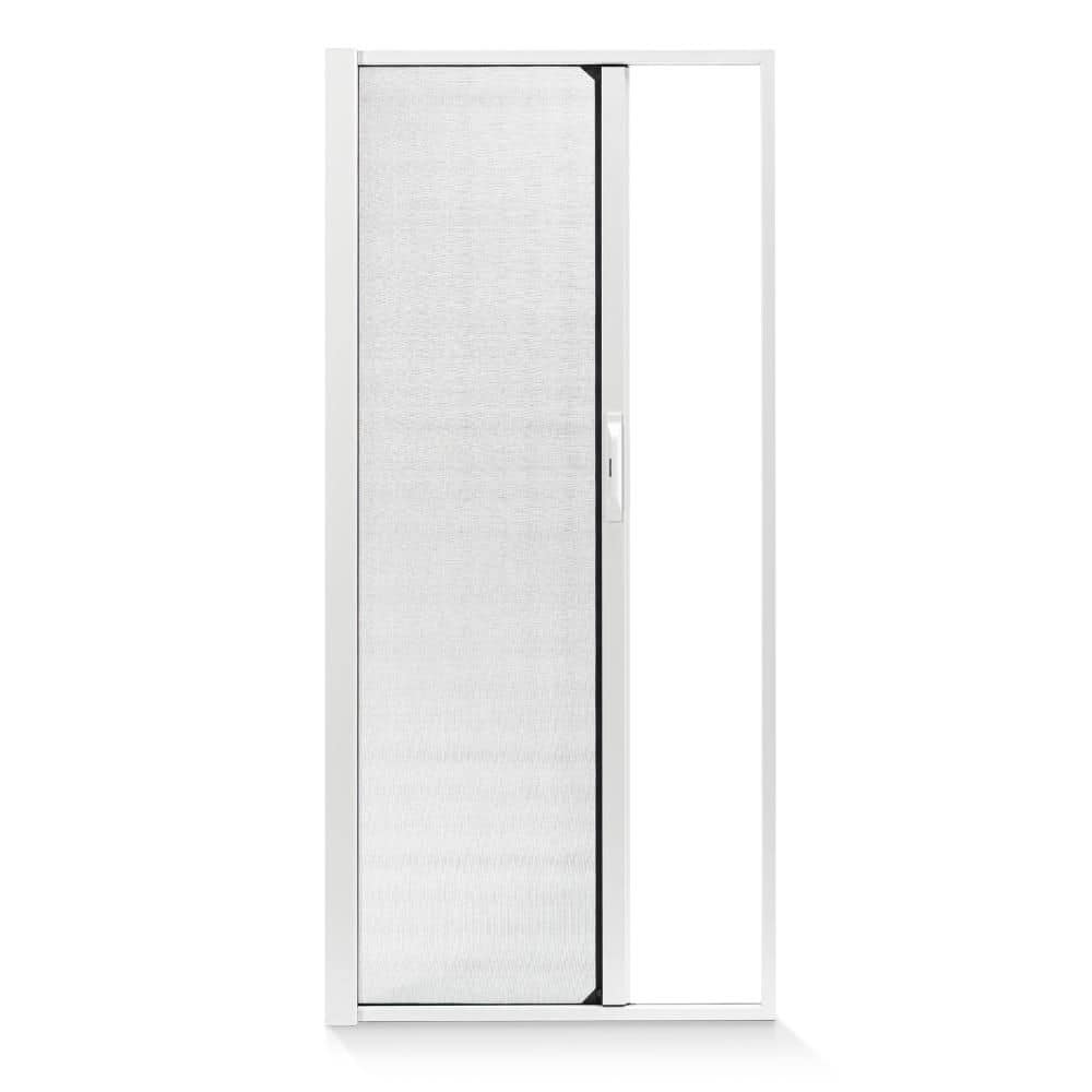 White Aluminum Retractable Screen for 200 Narroline & 200 PermaShield Left-Hand Sliding Patio Door 59.25 in. x 79.5 in. price history on PriceWatchPro