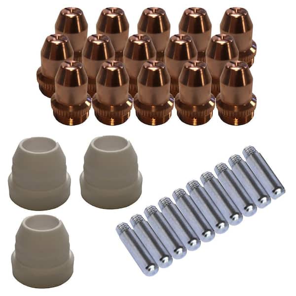 Plasma Cutter Consumables Sets for Brown Color LT5000D and Brown Color CT520D (33-Piecee)
