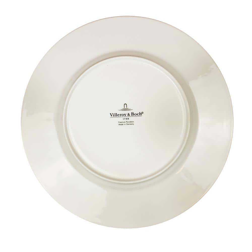 White Porcelain Microwave-Safe Appetizer Plate