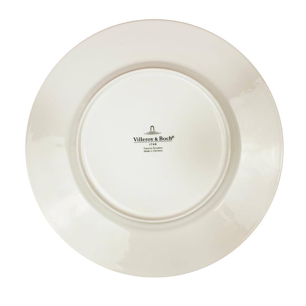 White Porcelain Wave Design Gourmet Plate
