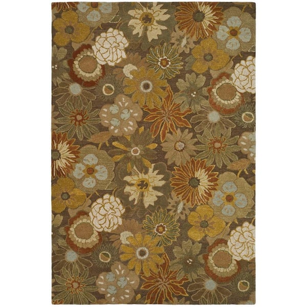SAFAVIEH Soho Brown/Multi 6 ft. x 9 ft. Floral Area Rug