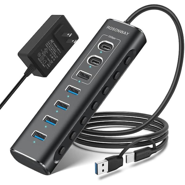 10-Port USB 3.0 Hub Multiple Protection Fast Charging - China 10 Port Hub  and USB Hub price