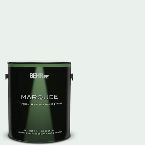 BEHR MARQUEE 1 gal. #PPL-36 Cool Reflection Semi-Gloss Enamel Exterior Paint & Primer