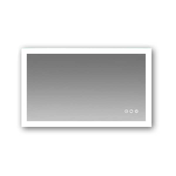 EPOWP 40 in. W x 24 in. H Rectangular Frameless 3-Color Temperature LED Light Anti-Fog Wall Bathroom Vanity Mirror