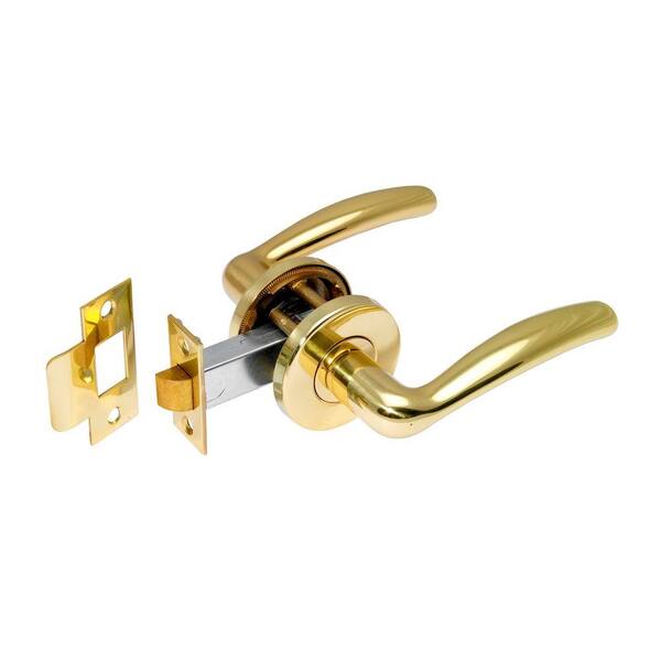 Manital Easy Polished Brass Passage Lever