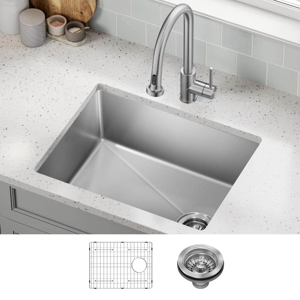 Fairlane 25-Inch Satin Stainless Steel Undermount Kitchen Sink