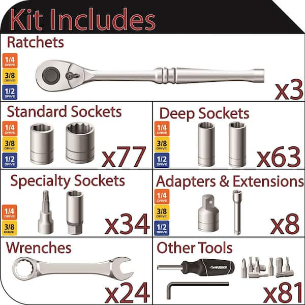 Mechanics Tool Set (290-Piece)