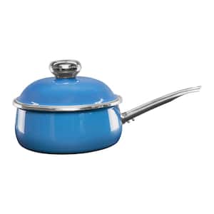 3.2 qt. Enamel on Steel Sauce Pan in Blue