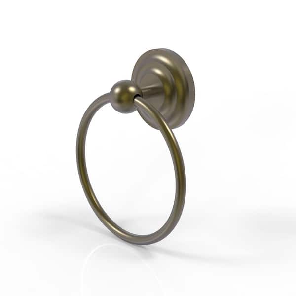 Allied Brass Prestige Monte Carlo Wall Mounted Towel Ring in Antique Brass
