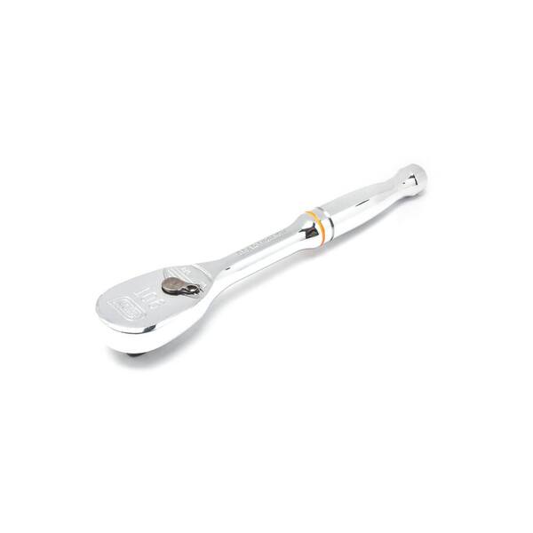 GEARWRENCH 81029T 1/4" Drive 90 Tooth *' Long Handle Cushioned Teardrop Ratchet 
