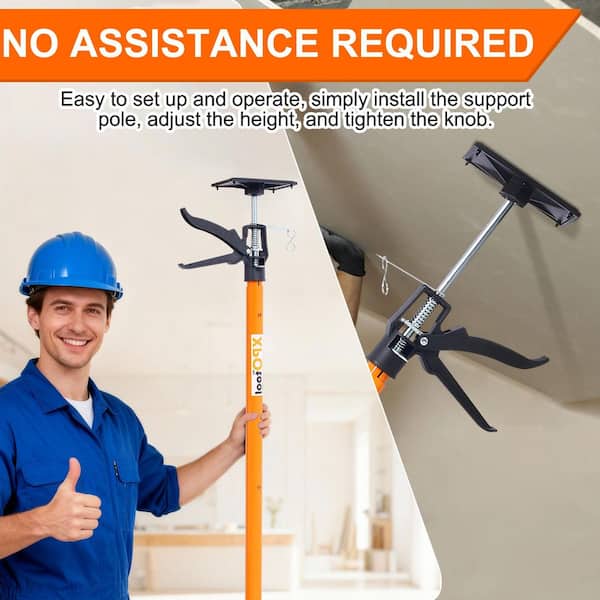 Tatayosi 4-Pack Orange Steel Adjustable Support Pole Jack Post