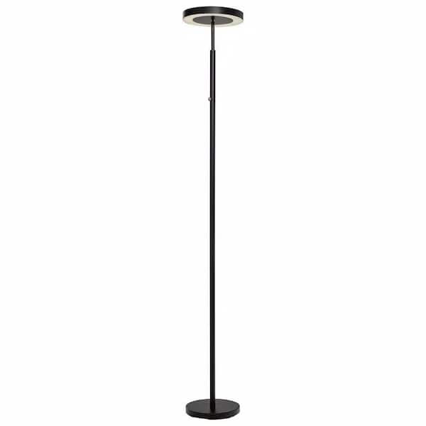 Black Led Floor Lamp, Hampton Bay Floor Lamps At Home Depot