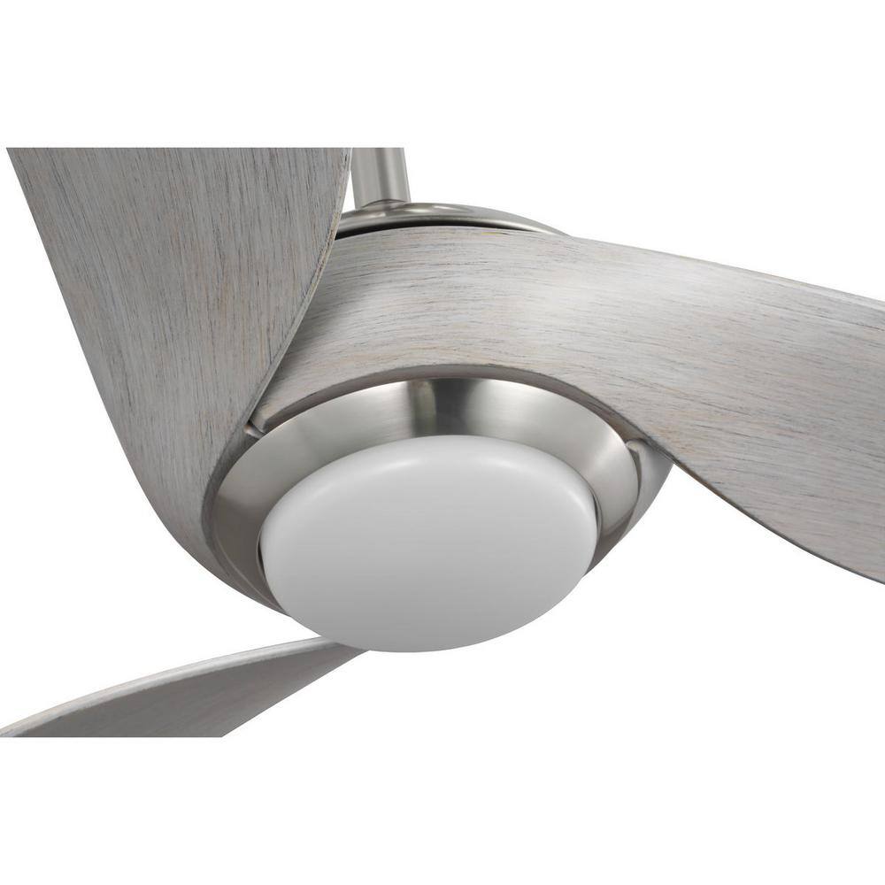 Conte 52" Brushed Nickel Ceiling Fan with LED Light and Remote
