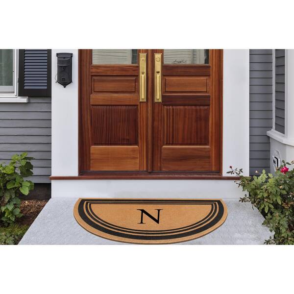 A1hc Natural Coir & Rubber Large Door Mat, 30x60, Thick Durable Mats for Outdoor Entrance, Heavy Duty Large Size Door Mat, Fade-Resistant Coir Mat