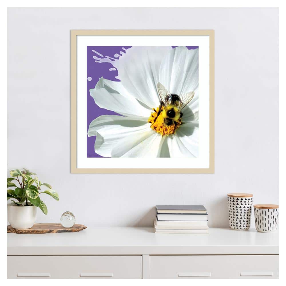 Flower Pop IV Svelte Natural Framed Graphic Art Print