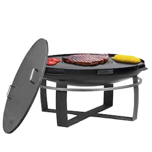 Viking 24 in. Fire Pit with Grill Plate and Cover Lid