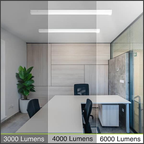ホワイト LED照明灯4000ルーメン 120cm Commercial Electric 1-Pack 4 ft. Commercial Integrated LED White