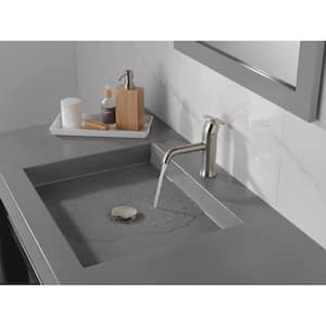 Trinsic Wheel Single-Handle Single-Hole Bathroom Faucet in Stainless