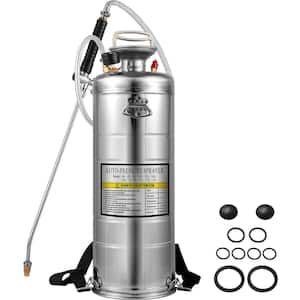 3.5 Gal. Stainless Steel Sprayer l Set with 20 in. Wand& Handle& 3 FT. Reinforced Hose Hand Pump Sprayer