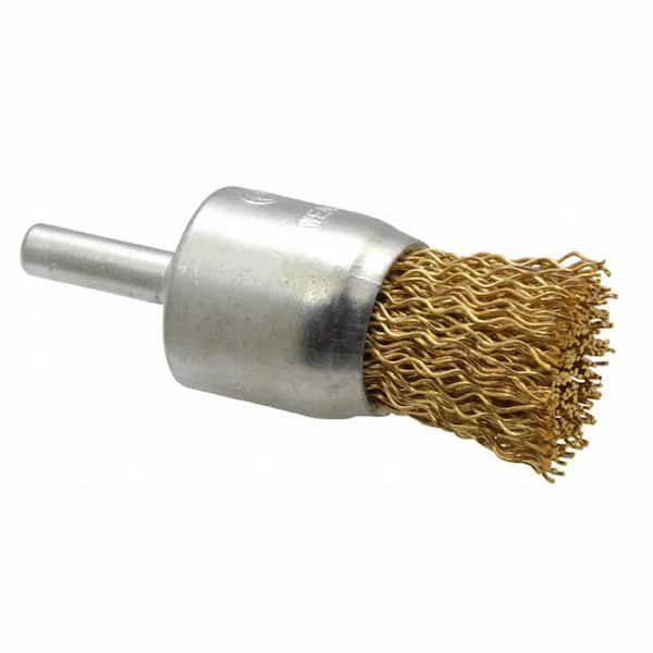 Coated Steel Crimped Wire End Wire Brush 