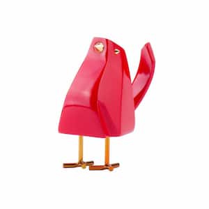 Mariana Small Red and Gold Bird Specialty Sculpture