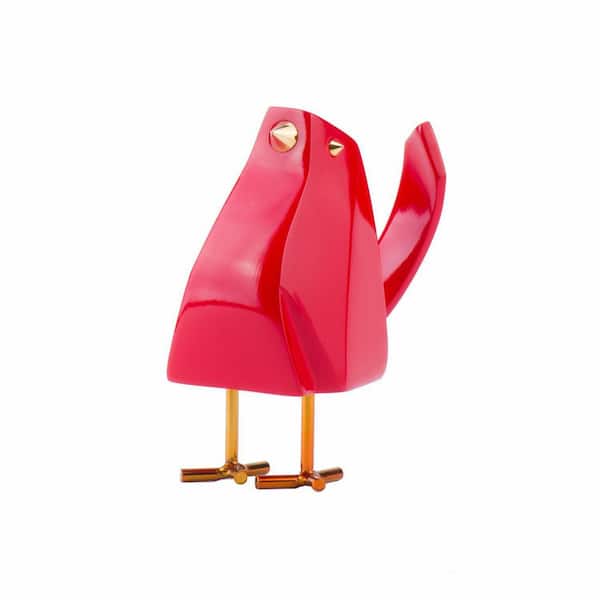 HomeRoots Mariana Small Red and Gold Bird Specialty Sculpture