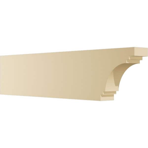 Ekena Millwork Standard Pescadero 3 in. W x 8 in. H x 36 in. D Signature Urethane Rafter Tail Outlooker