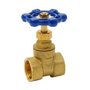 3/4 in. x 3/4 in. Brass FPT Compact-Pattern Threaded Gate Valve