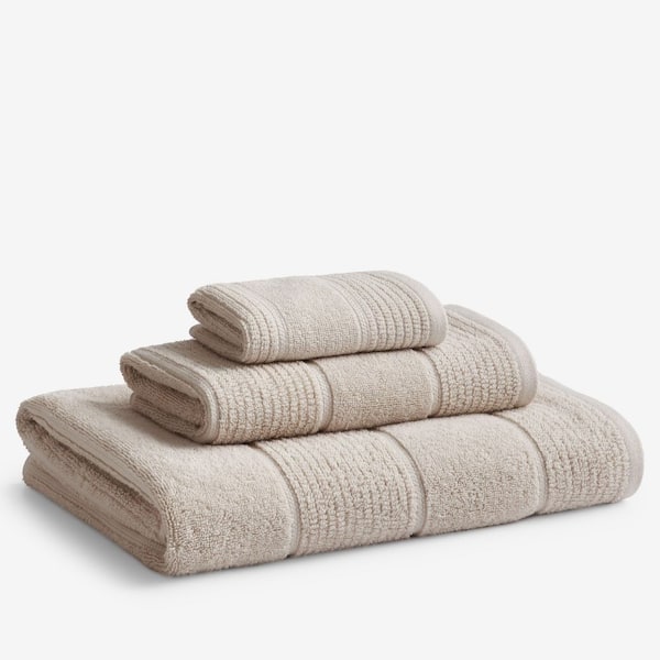 Company Cotton Textured Stripe Wash Cloth