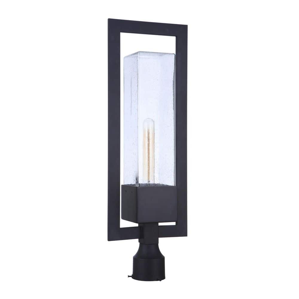 Perimeter 1 Light Black Finish Aluminum Hardwired Outdoor Weather Resistant Post Light with No Bulbs Included price history on PriceWatchPro