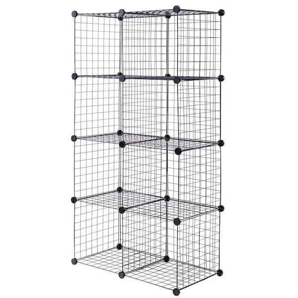 Boyel Living 14 In W X H, Cube Grid Wire Storage Shelves White