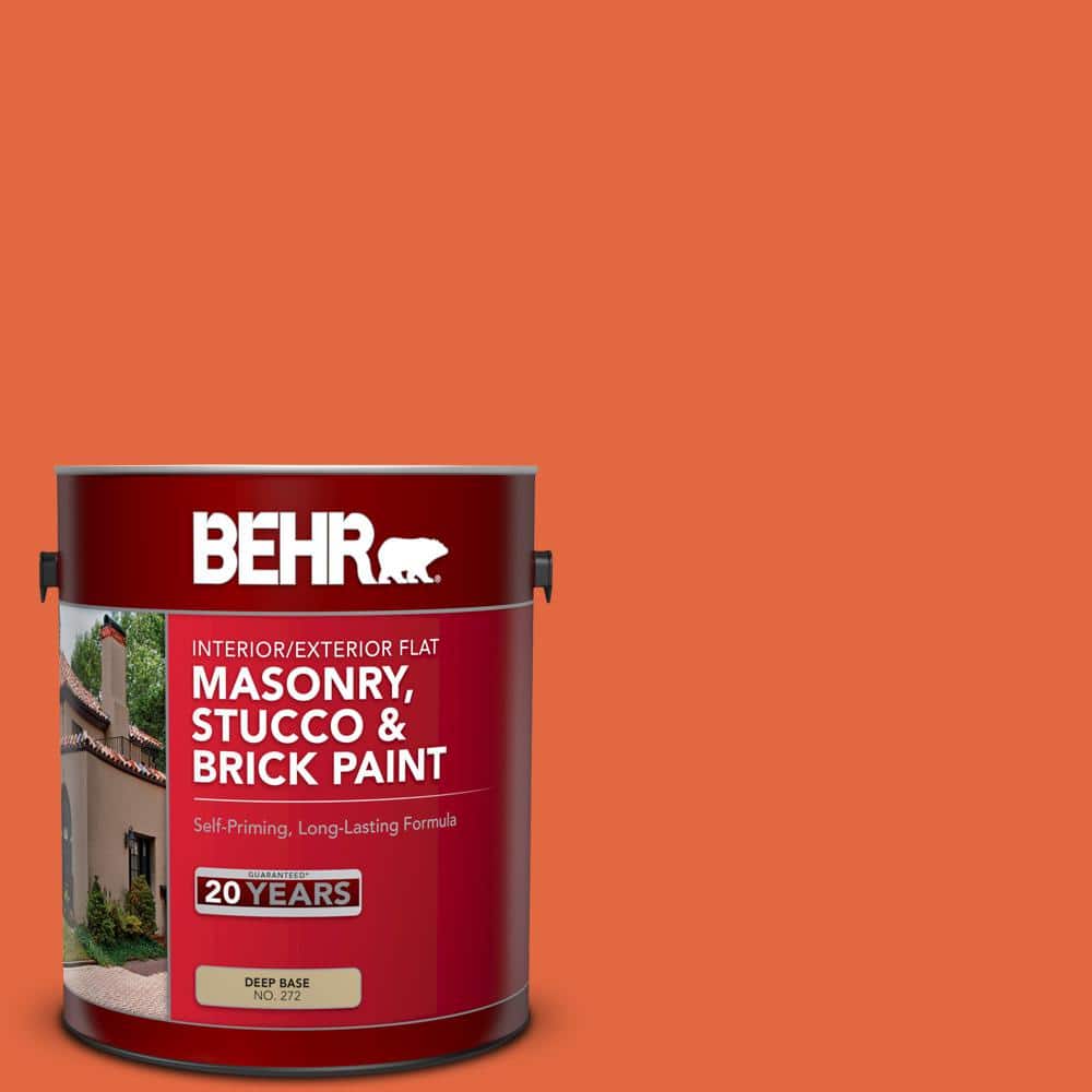 1 gal. #P190-6 Emergency Zone Flat Interior/Exterior Masonry, Stucco and Br