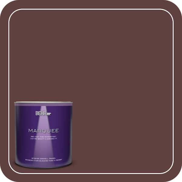 BEHR MARQUEE 1 qt. #BXC-21 Chicory Root Eggshell Enamel Interior Paint & Primer