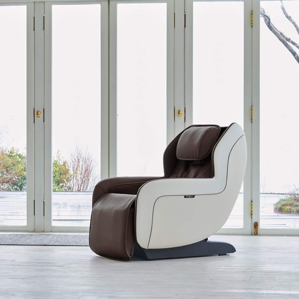Espresso Faux Leather Heated Zero Gravity Massage Chair