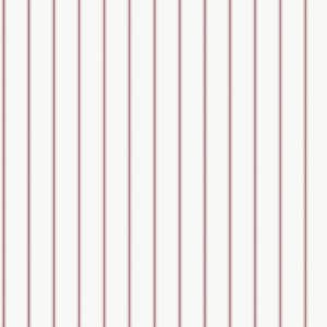 Smart Stripes 3 Red/White Napkin Stripe Matte Finish Non-Pasted Vinyl on Non-Woven Wallpaper Sample