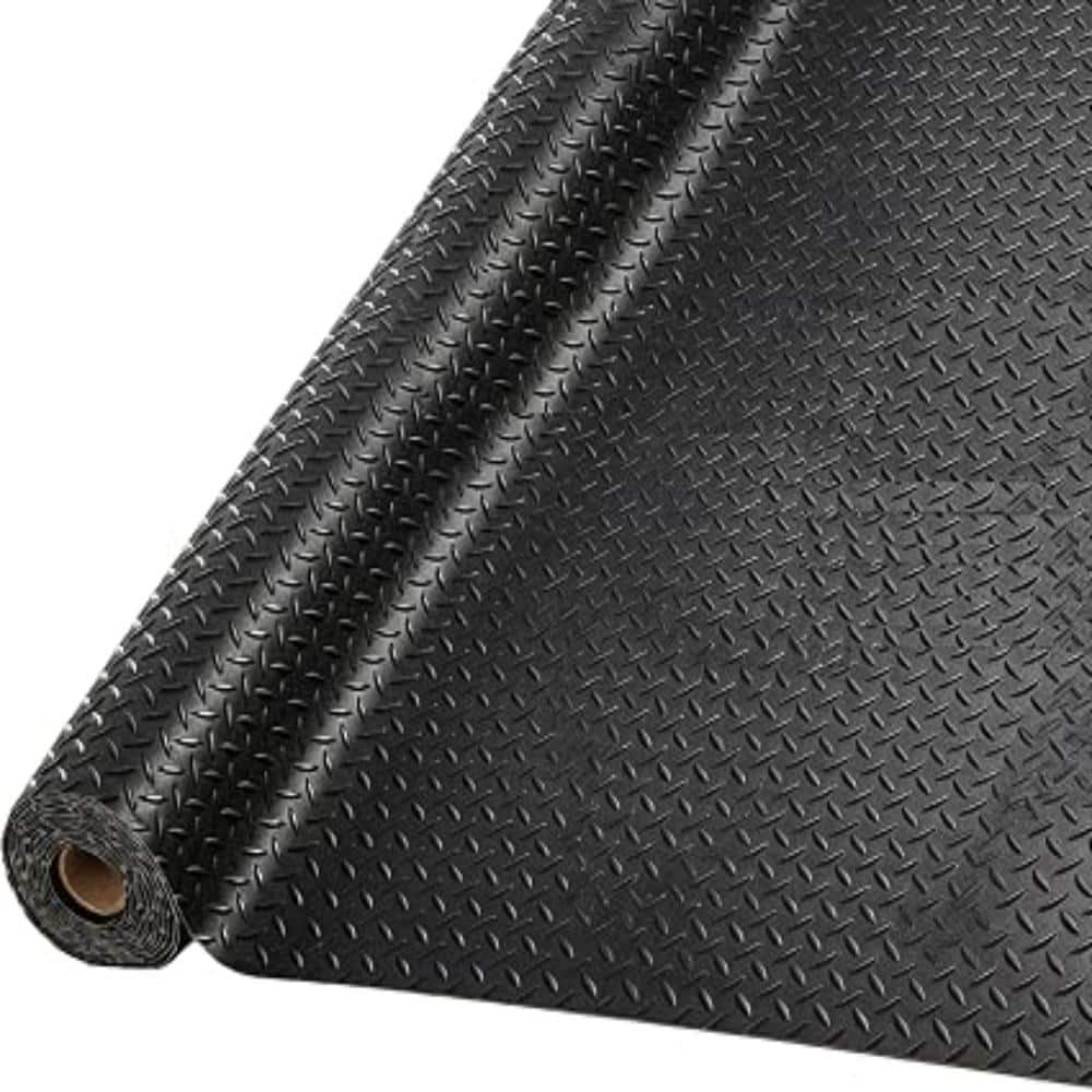 7.5x20' Garage Floor Mat - 2.8mm Thick Diamond Plate PVC Rubber Roll, Non-Slip Heavy Duty Waterproof Protector Mat price history on PriceWatchPro