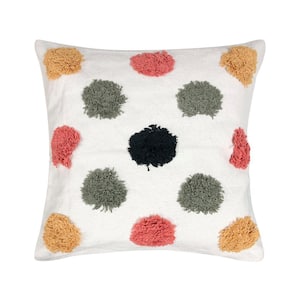 Grove Multi Color Tufted Throw Pillow 20 in. x 20 in.