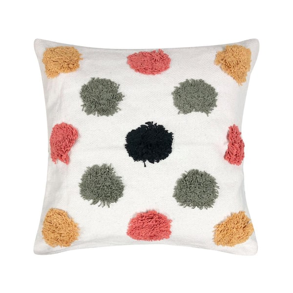 Harper Lane Grove Multi Color Tufted Throw Pillow 20 in. x 20 in.